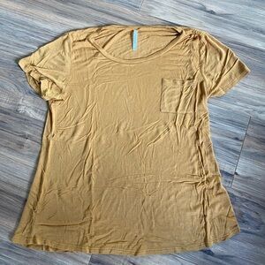 Short Sleeve Pocket Tee - Mustard